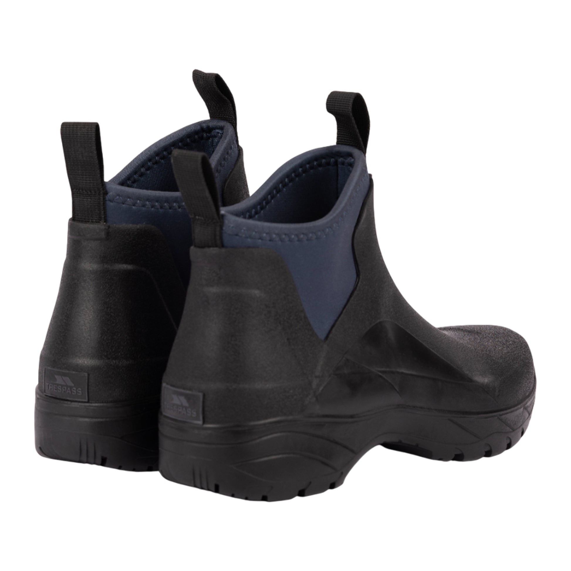 Black - Back - Trespass Womens-Ladies Izzy Waterproof Wellington Boots