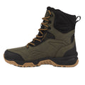 Khaki Green - Side - Trespass Mens Serge Snow Boots