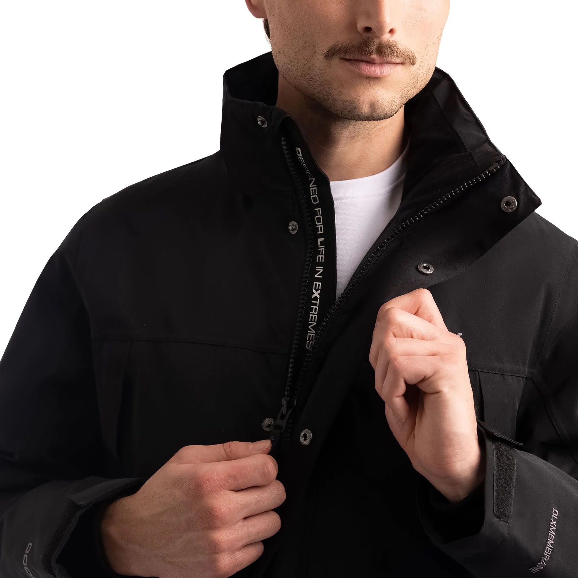 Black - Pack Shot - Trespass Mens Mullan II DLX Jacket