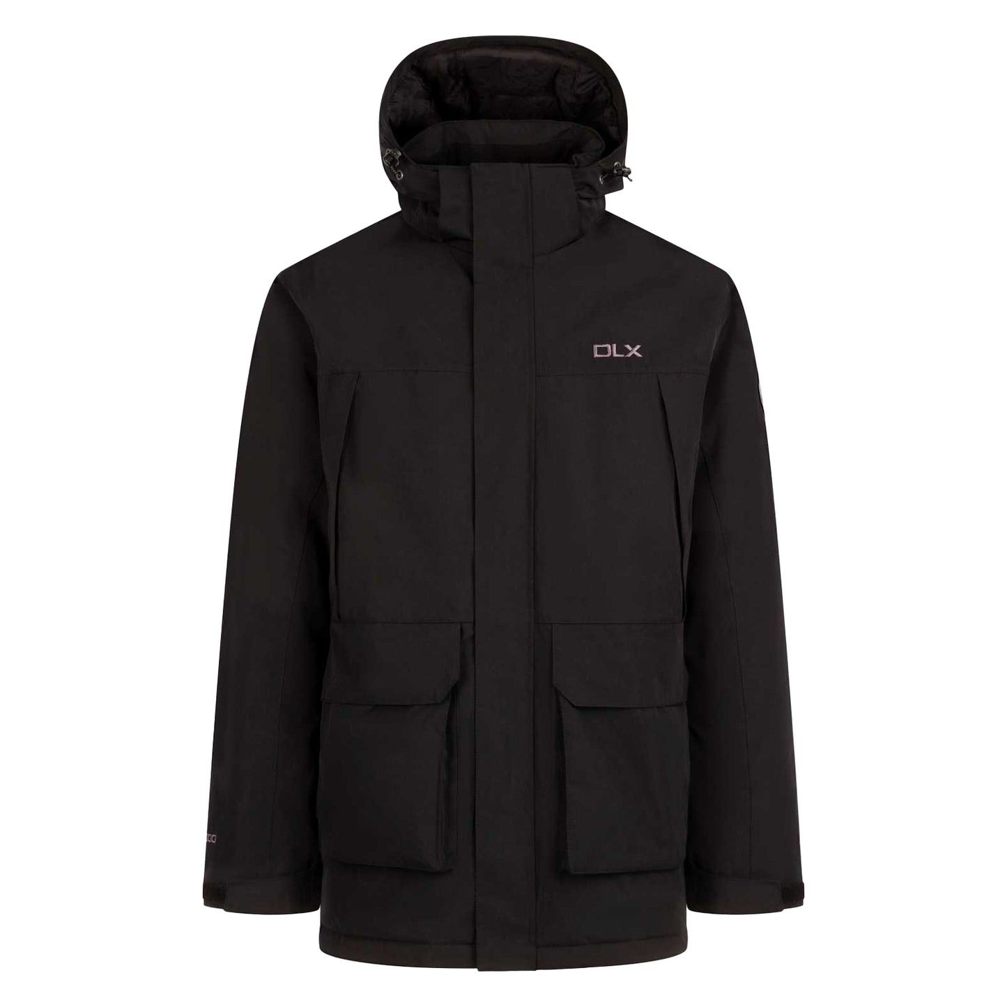 Black - Front - Trespass Mens Mullan II DLX Jacket