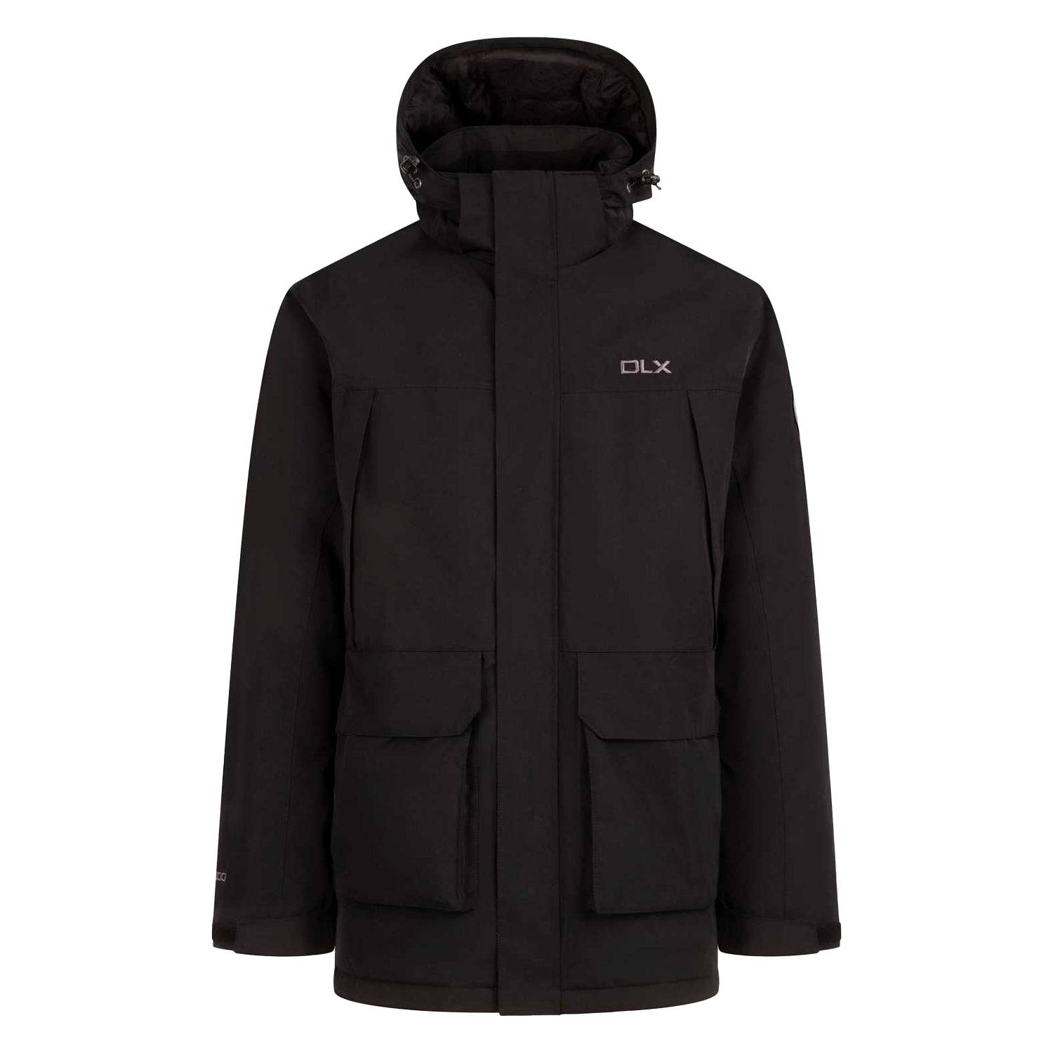 Black - Front - Trespass Mens Mullan II DLX Jacket