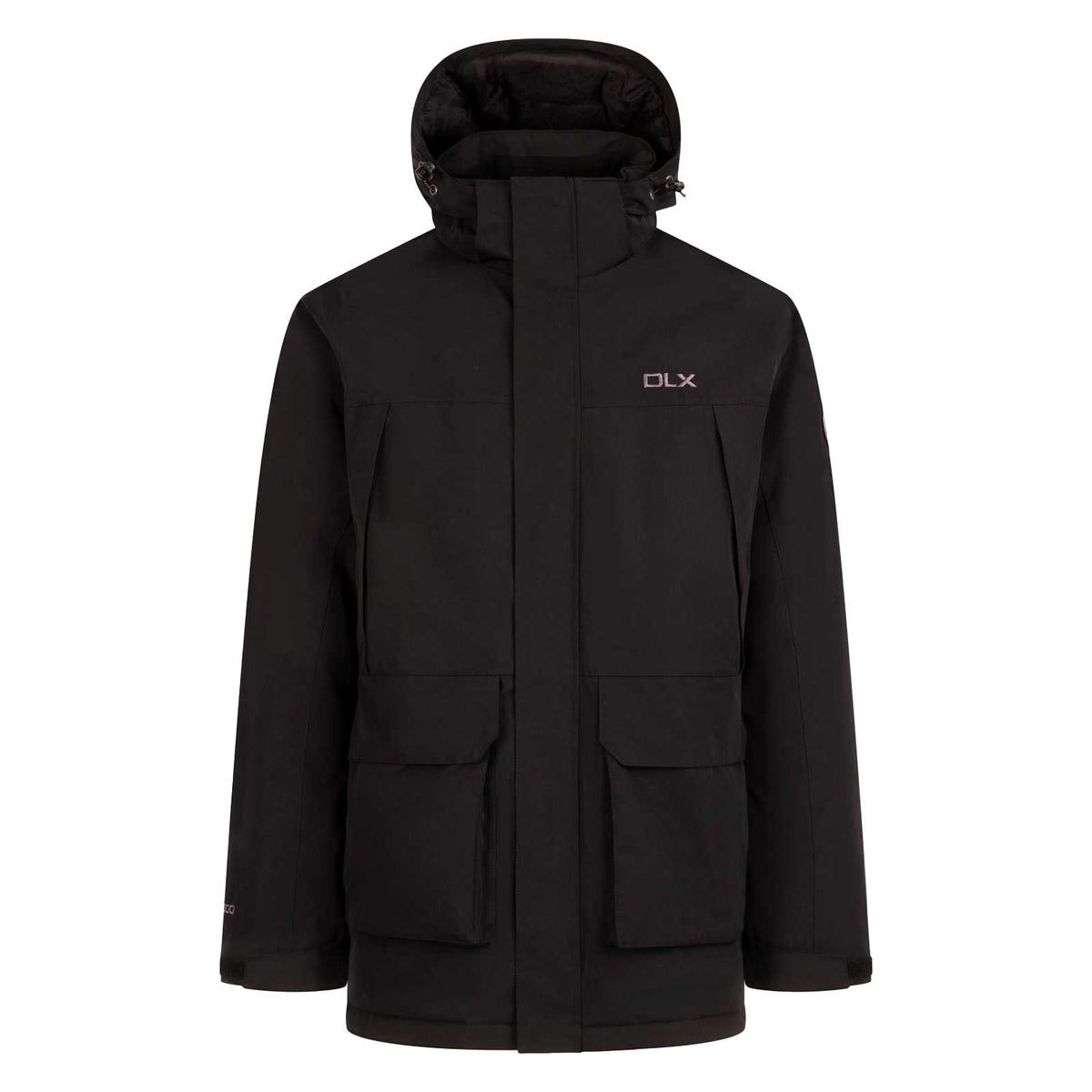 Black - Front - Trespass Mens Mullan II DLX Jacket