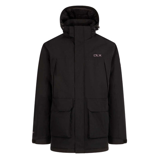 Black - Front - Trespass Mens Mullan II DLX Jacket