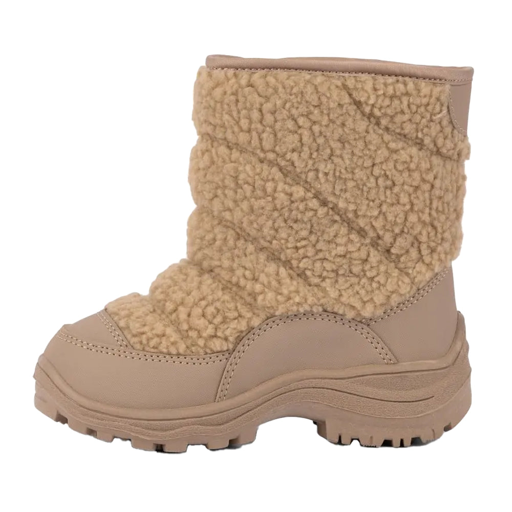 Beige - Side - Trespass Childrens-Kids Ewe Snow Boots