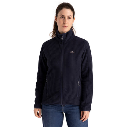 Navy - Side - Trespass Womens-Ladies Celia Fleece Jacket