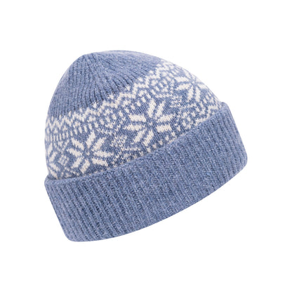 Blue Tone - Back - Trespass Unisex Adult Kailer Fair Isle Knitted Beanie