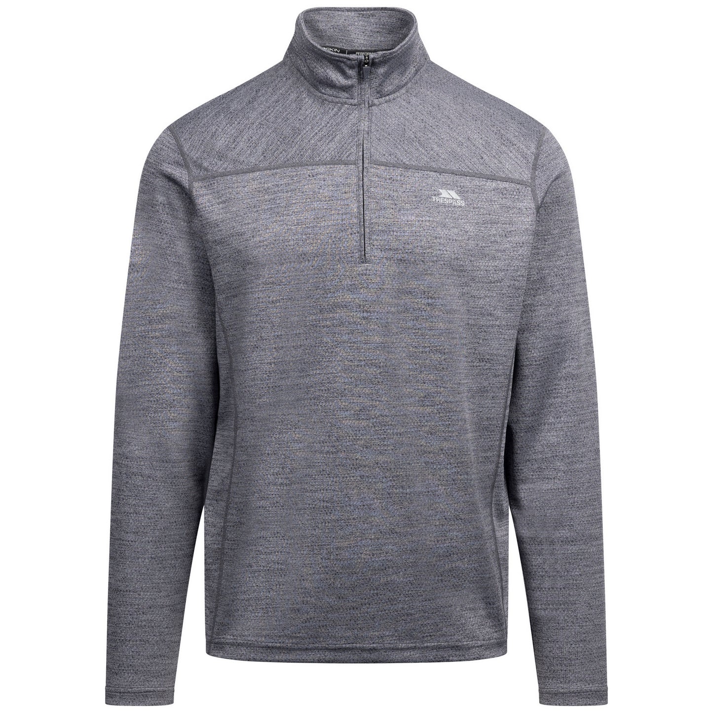 Dark Grey - Front - Trespass Mens Marshall Marl Jumper