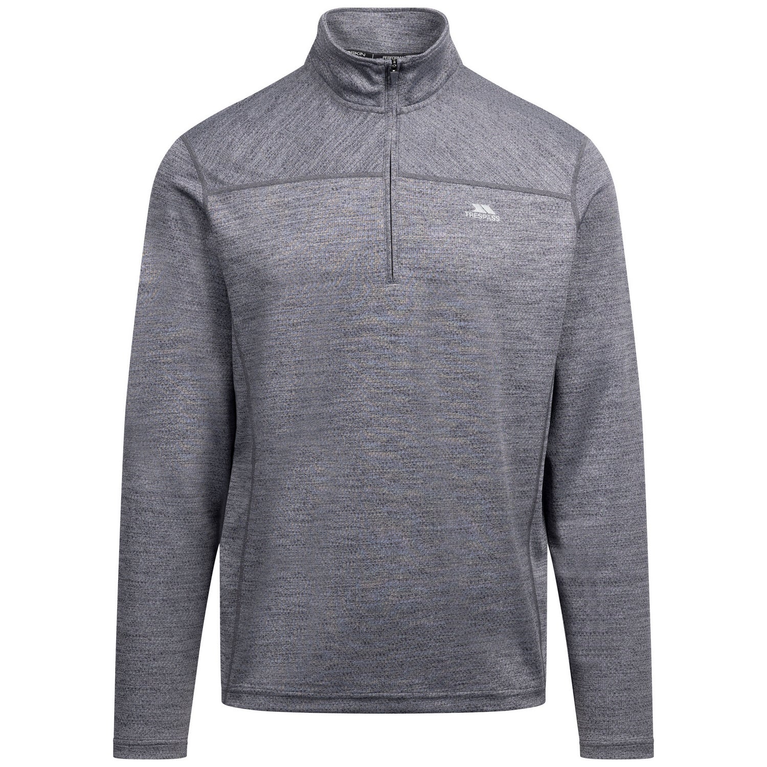 Dark Grey - Front - Trespass Mens Marshall Marl Jumper