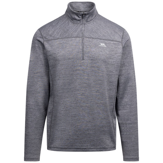Dark Grey - Front - Trespass Mens Marshall Marl Jumper