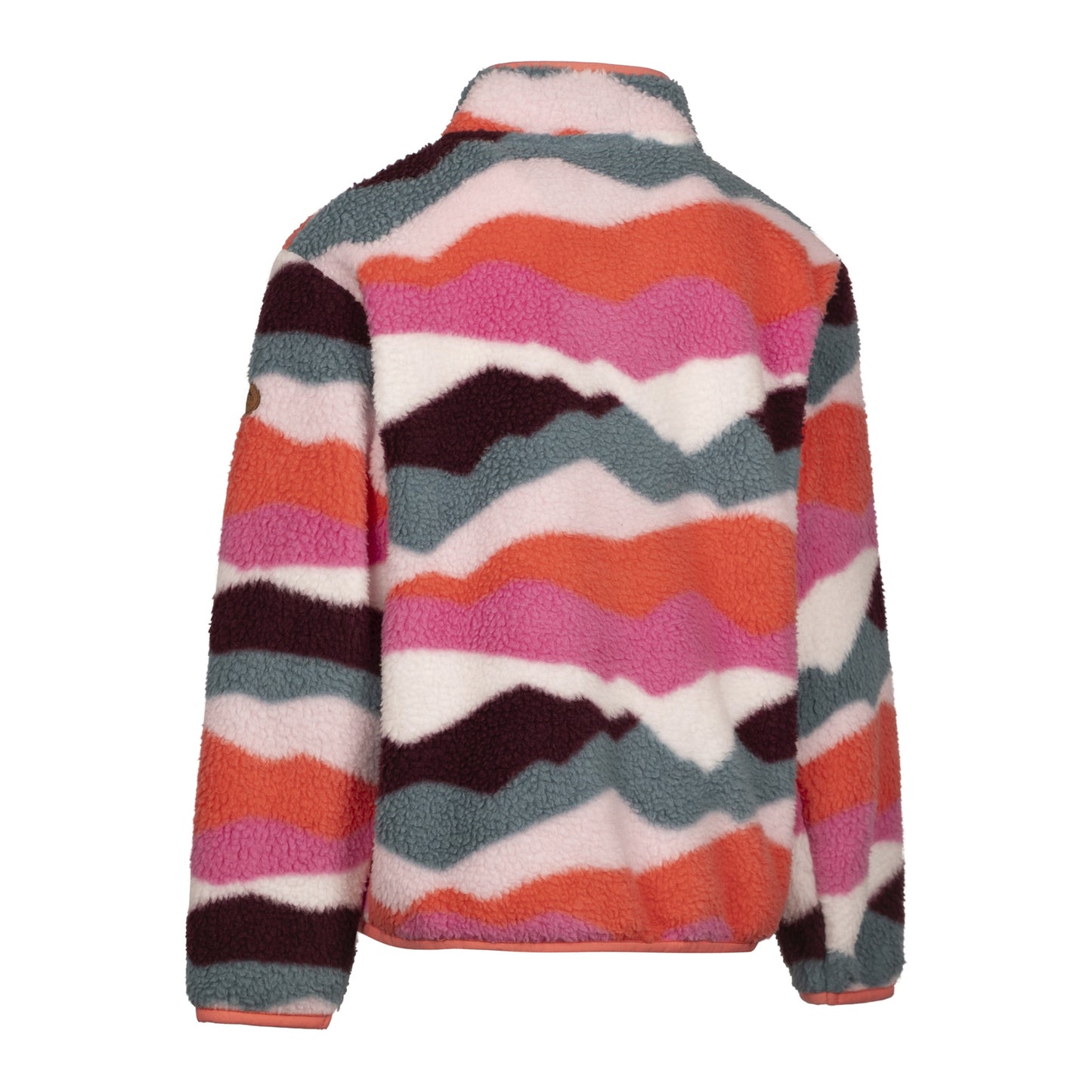 Pink - Back - Trespass Childrens-Kids Ovie Half Zip Fleece Top