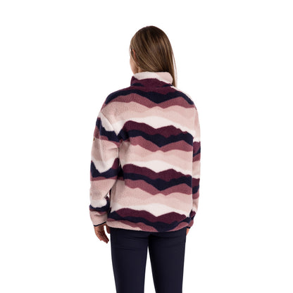 Pink-Purple-White - Lifestyle - Trespass Womens-Ladies Ovie Mountain AT200 Half Zip Fleece Top