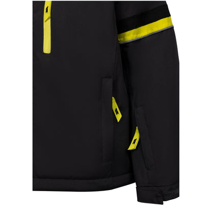 Dark Grey - Side - Trespass Boys Peter Waterproof Ski Jacket