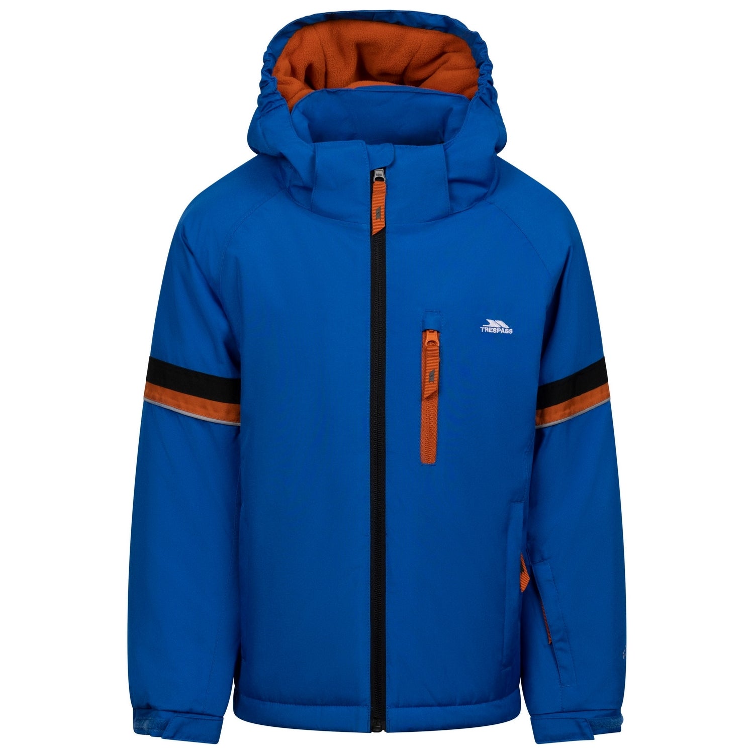 Blue - Front - Trespass Boys Peter Waterproof Ski Jacket