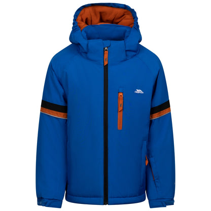 Blue - Front - Trespass Boys Peter Waterproof Ski Jacket