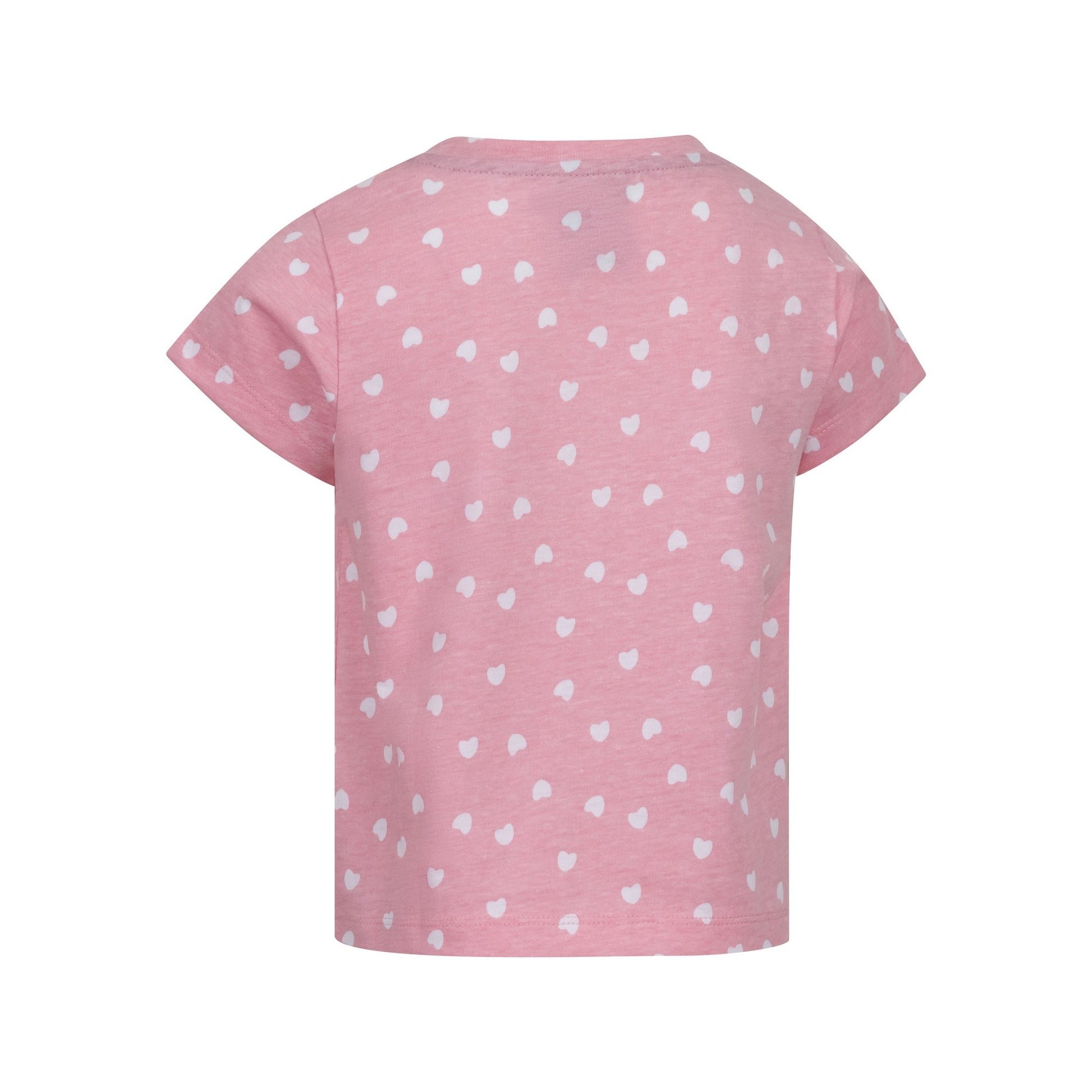 Baby Pink - Back - Trespass Girls Hira Hearts T-Shirt