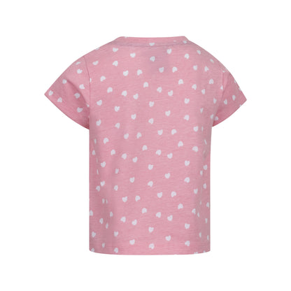 Baby Pink - Back - Trespass Girls Hira Hearts T-Shirt