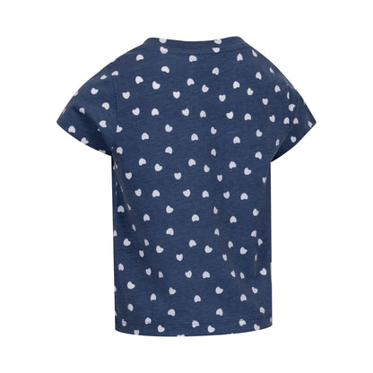 Blue Tone - Back - Trespass Girls Hira Hearts T-Shirt