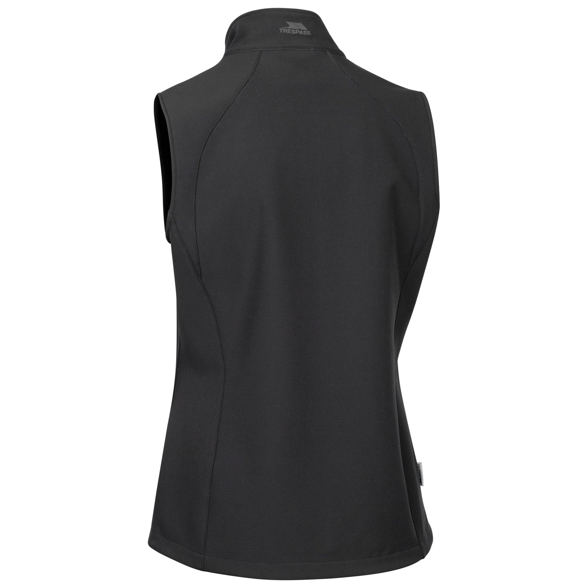 Black - Back - Trespass Womens-Ladies Mahall Softshell Gilet