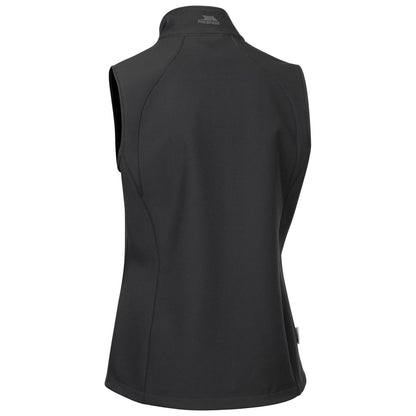 Black - Back - Trespass Womens-Ladies Mahall Softshell Gilet
