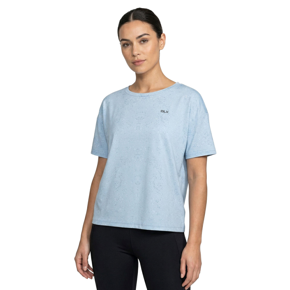 Blue Haze Print - Side - Trespass Womens-Ladies Nicoletti DLX T-Shirt