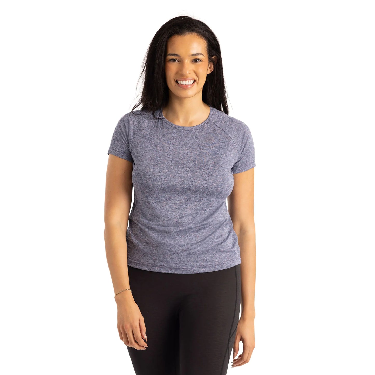 Navy Marl - Side - Trespass Womens-Ladies Josefina DLX T-Shirt