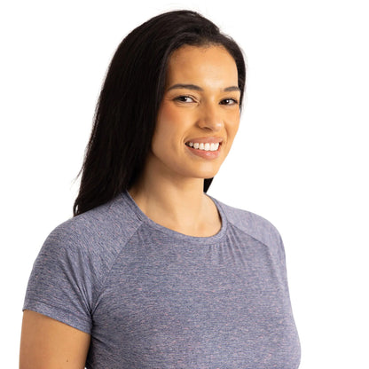 Navy Marl - Pack Shot - Trespass Womens-Ladies Josefina DLX T-Shirt