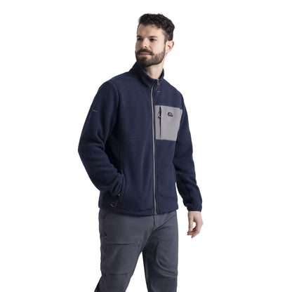 Navy - Side - Trespass Mens Hamish AT200 Fleece Jacket