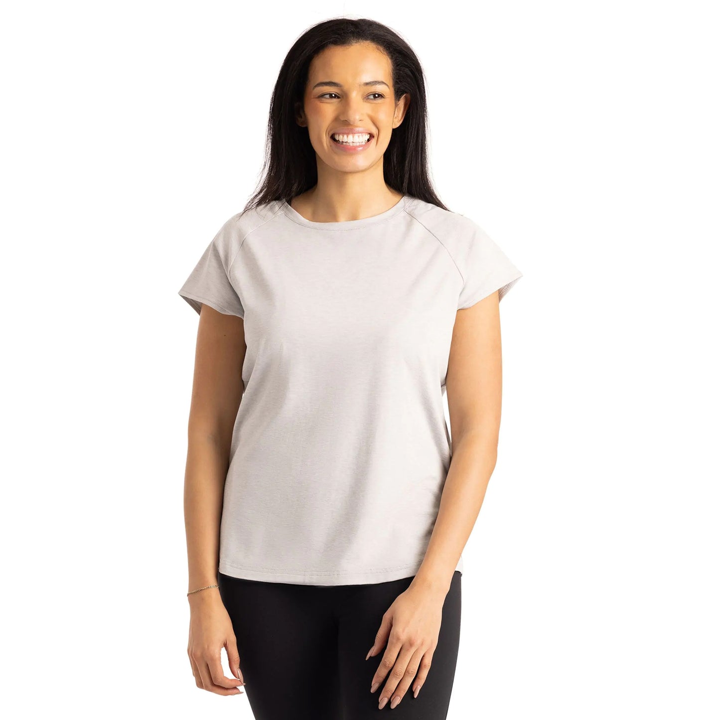 Grey Marl - Side - Trespass Womens-Ladies Marsaili T-Shirt