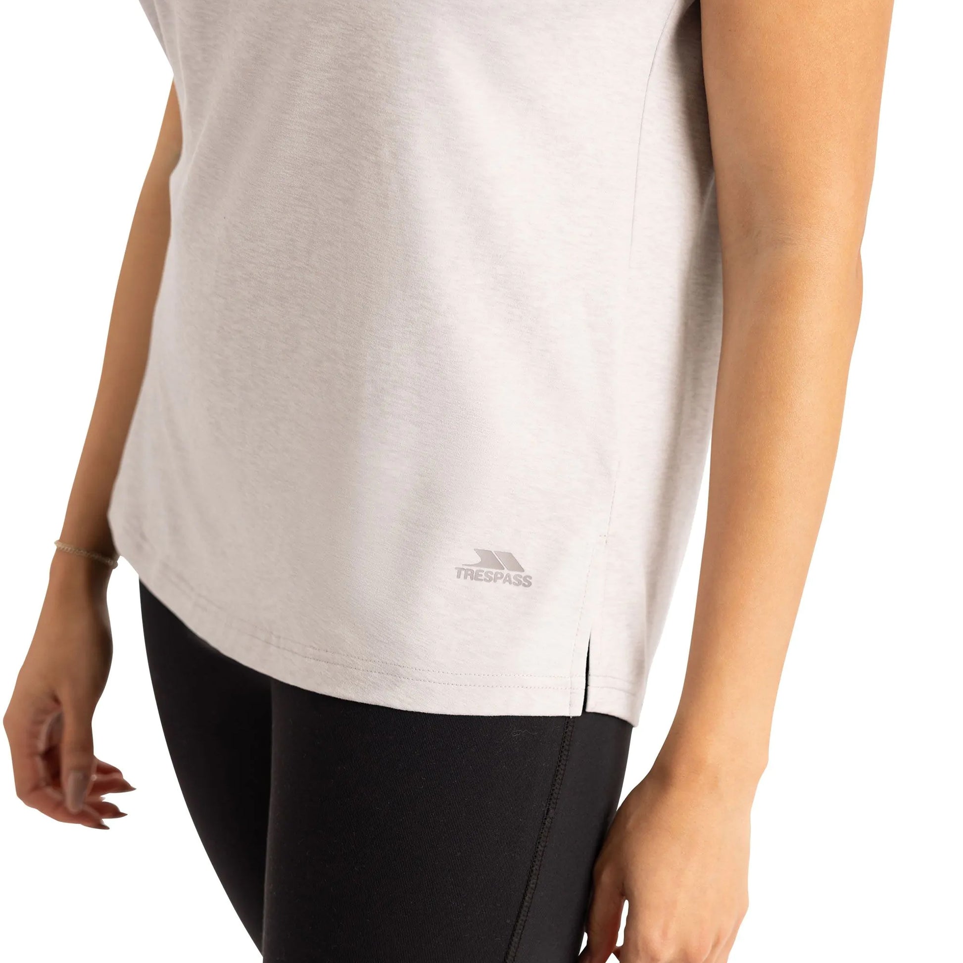 Grey Marl - Pack Shot - Trespass Womens-Ladies Marsaili T-Shirt