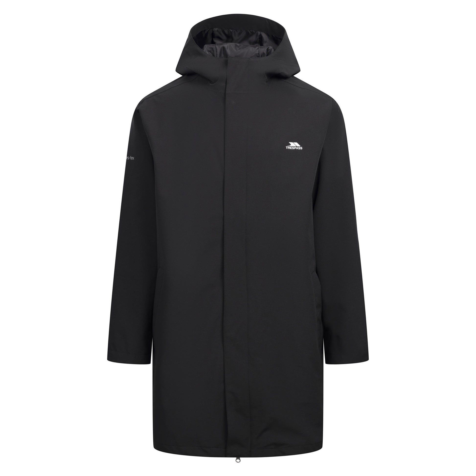 Black - Front - Trespass Mens Uisdean Waterproof Jacket