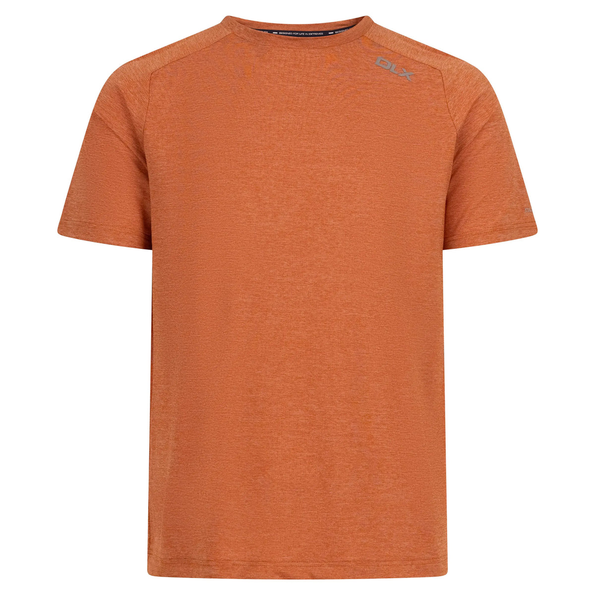 Burnt Orange Marl - Front - Trespass Mens Conall DLX T-Shirt