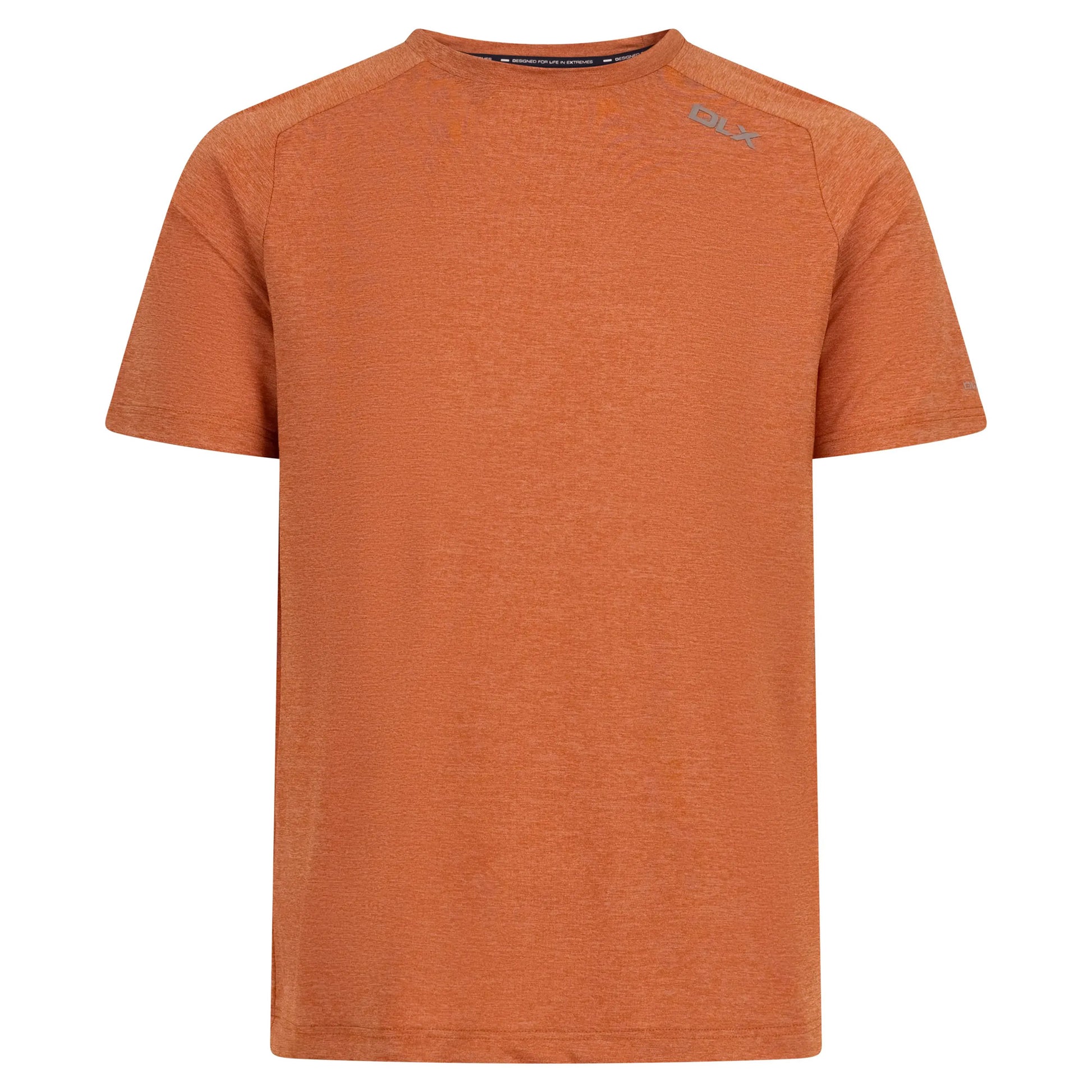 Burnt Orange Marl - Front - Trespass Mens Conall DLX T-Shirt