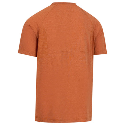 Burnt Orange Marl - Back - Trespass Mens Conall DLX T-Shirt