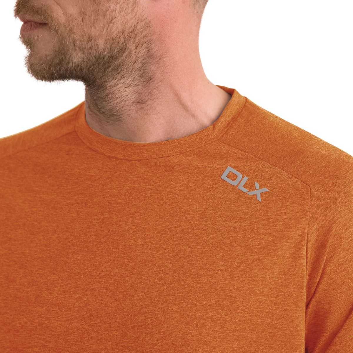 Burnt Orange Marl - Side - Trespass Mens Conall DLX T-Shirt