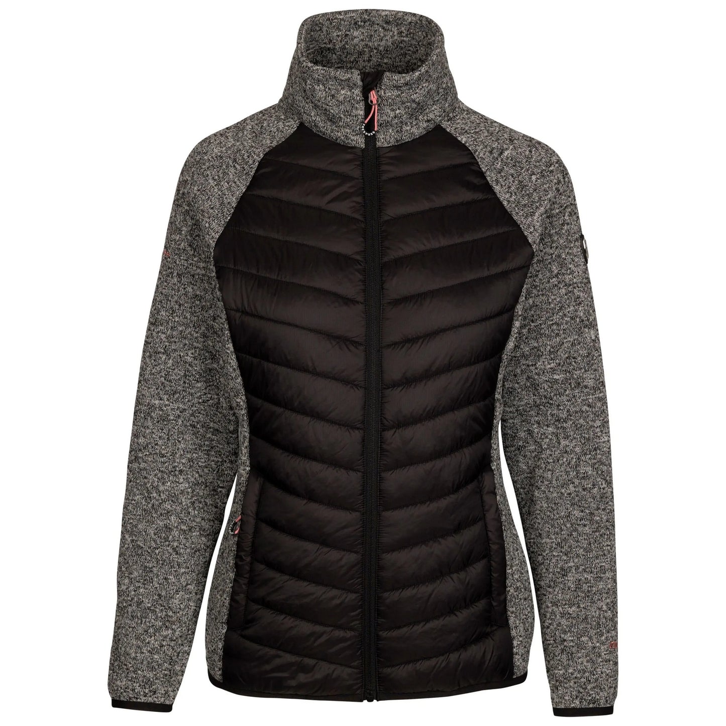 Navy Marl - Front - Trespass Womens-Ladies Demi AT300 Fleece Jacket