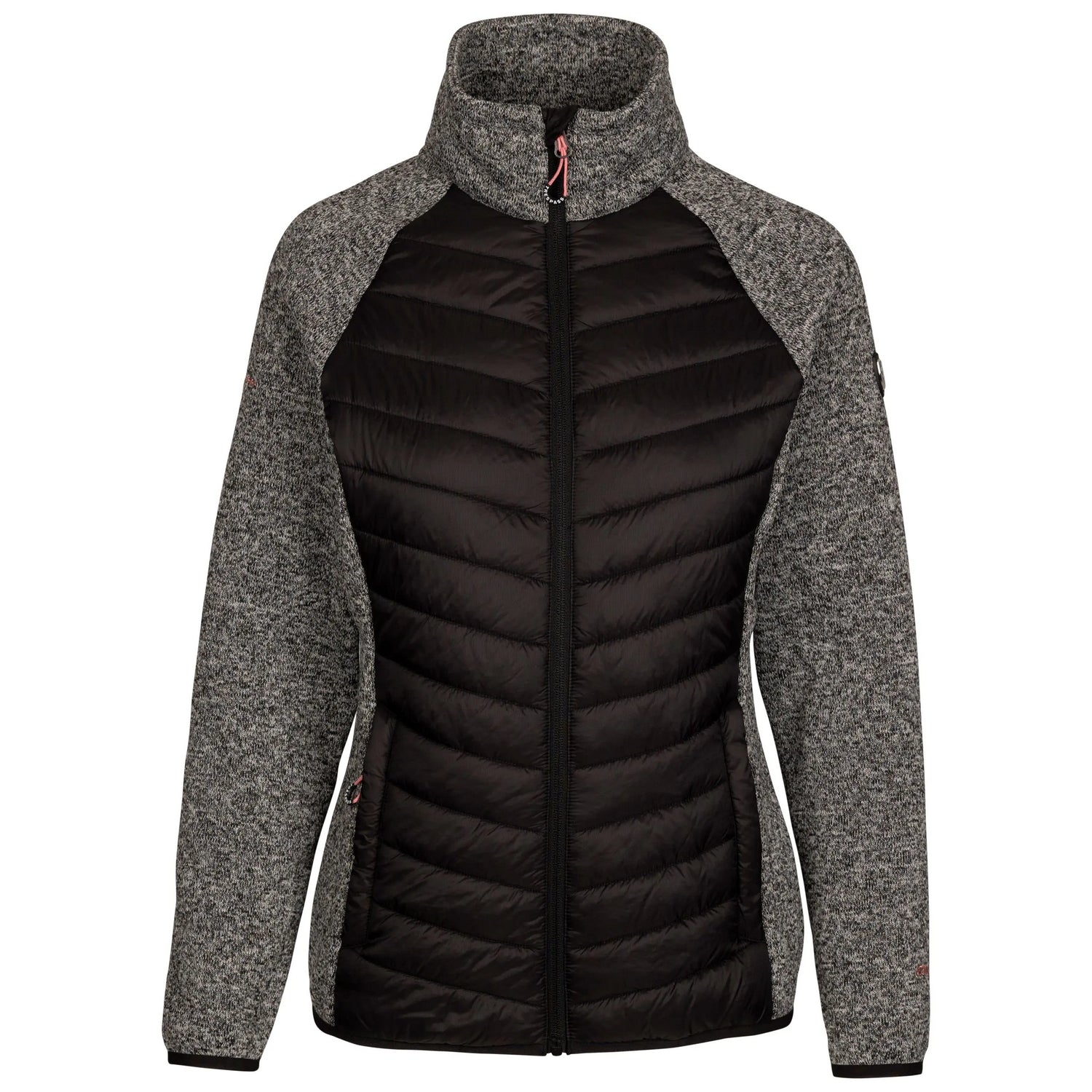 Navy Marl - Front - Trespass Womens-Ladies Demi AT300 Fleece Jacket