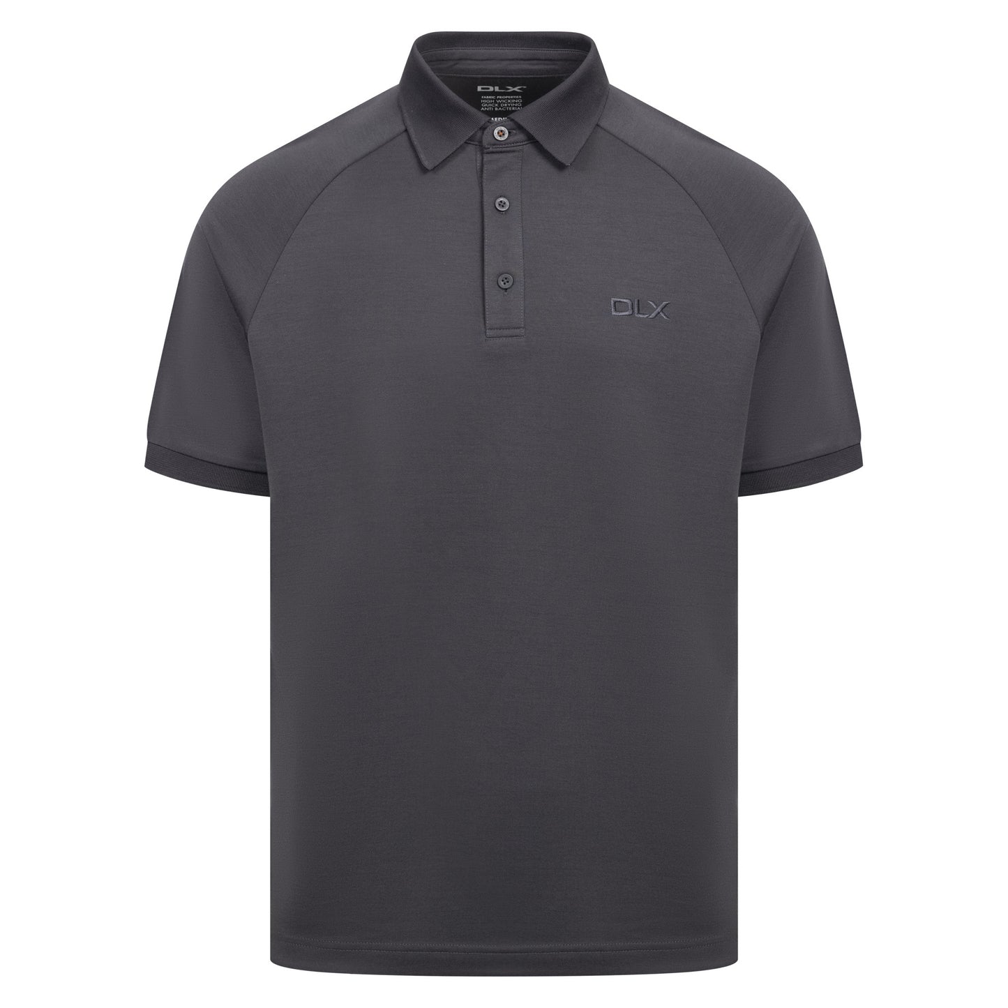 Dark Grey - Front - Trespass Mens Hewson DLX Polo Shirt