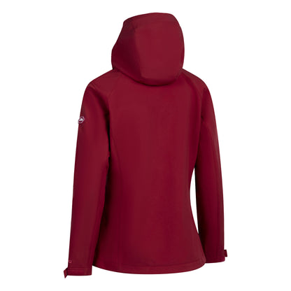 Claret - Back - Trespass Womens-Ladies Persephone Soft Shell Jacket