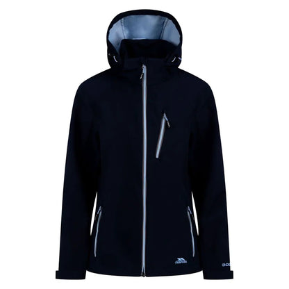 Navy - Front - Trespass Womens-Ladies Persephone Soft Shell Jacket