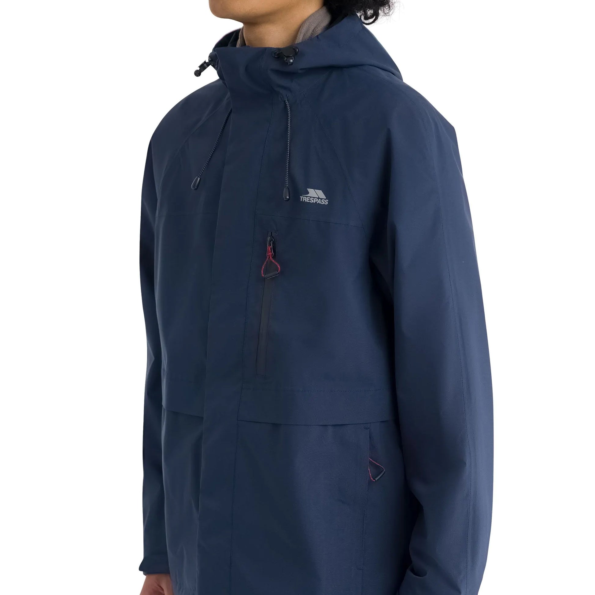 Navy - Pack Shot - Trespass Mens Carnish Waterproof Jacket