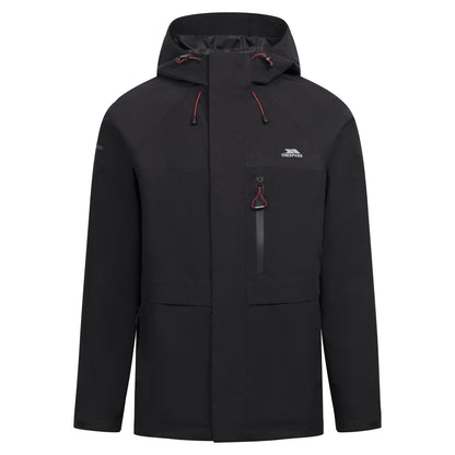 Black - Front - Trespass Mens Carnish Waterproof Jacket
