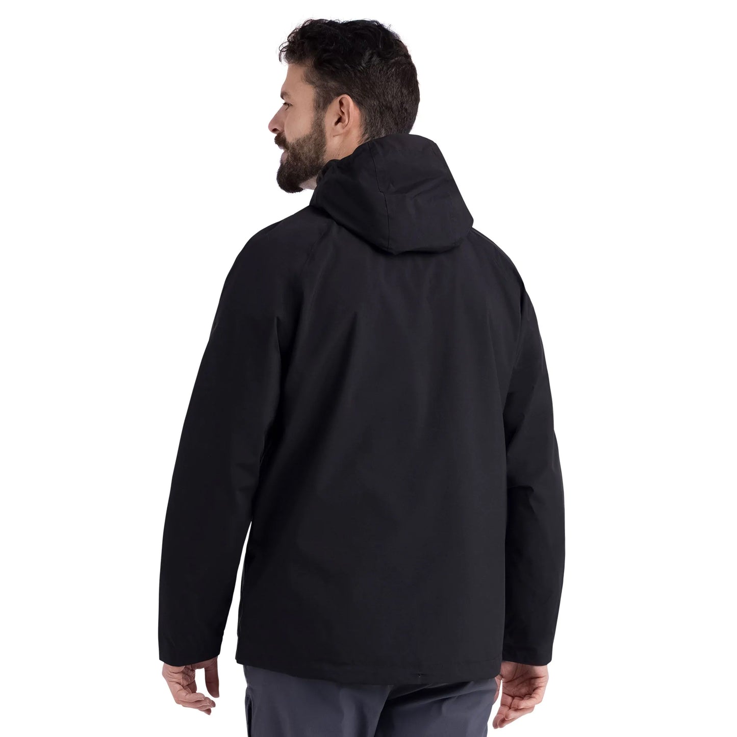 Black - Lifestyle - Trespass Mens Carnish Waterproof Jacket
