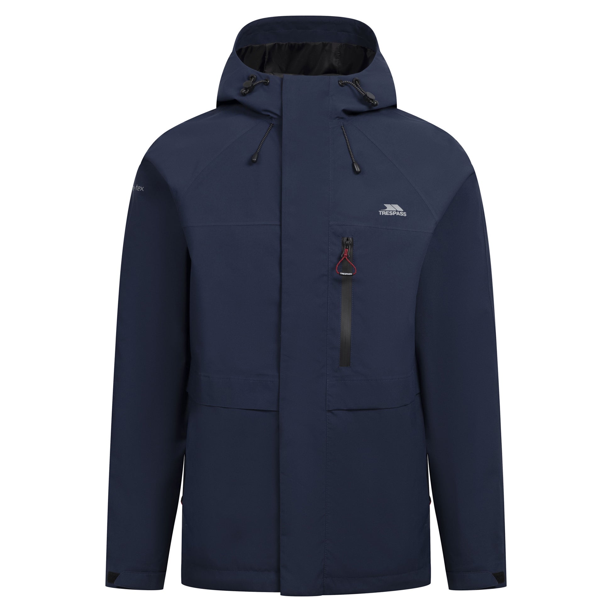 Navy - Front - Trespass Mens Carnish Waterproof Jacket