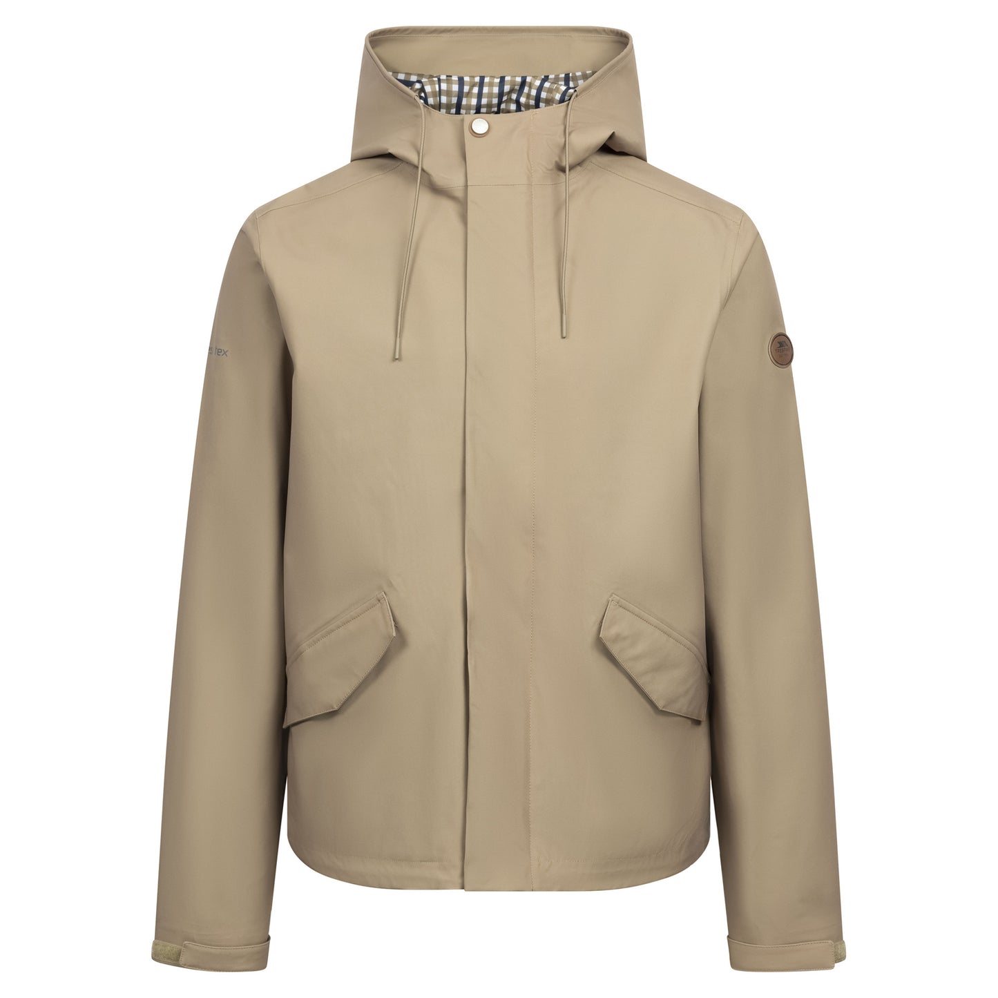 Camel - Front - Trespass Mens Clachan Waterproof Jacket