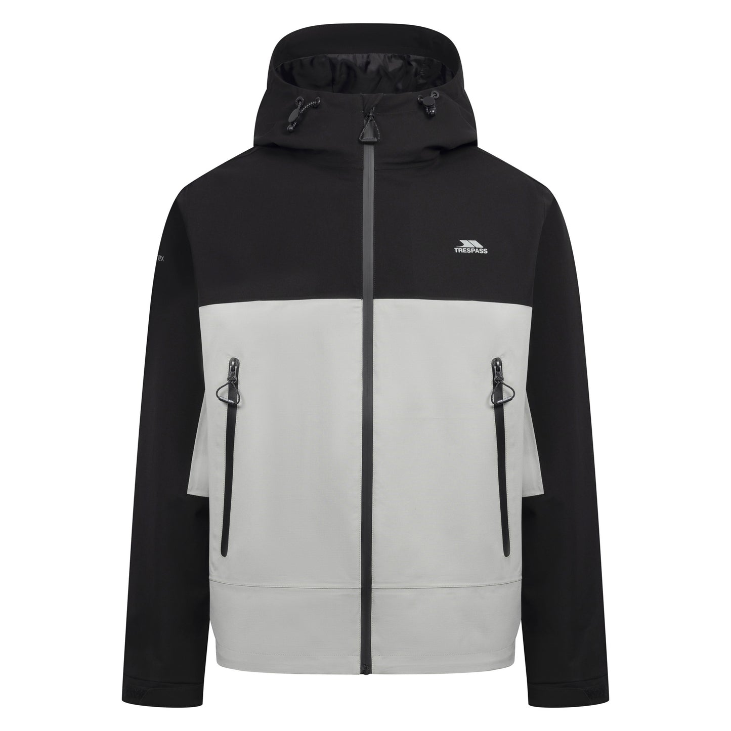 Black - Front - Trespass Mens Ewen Waterproof Jacket