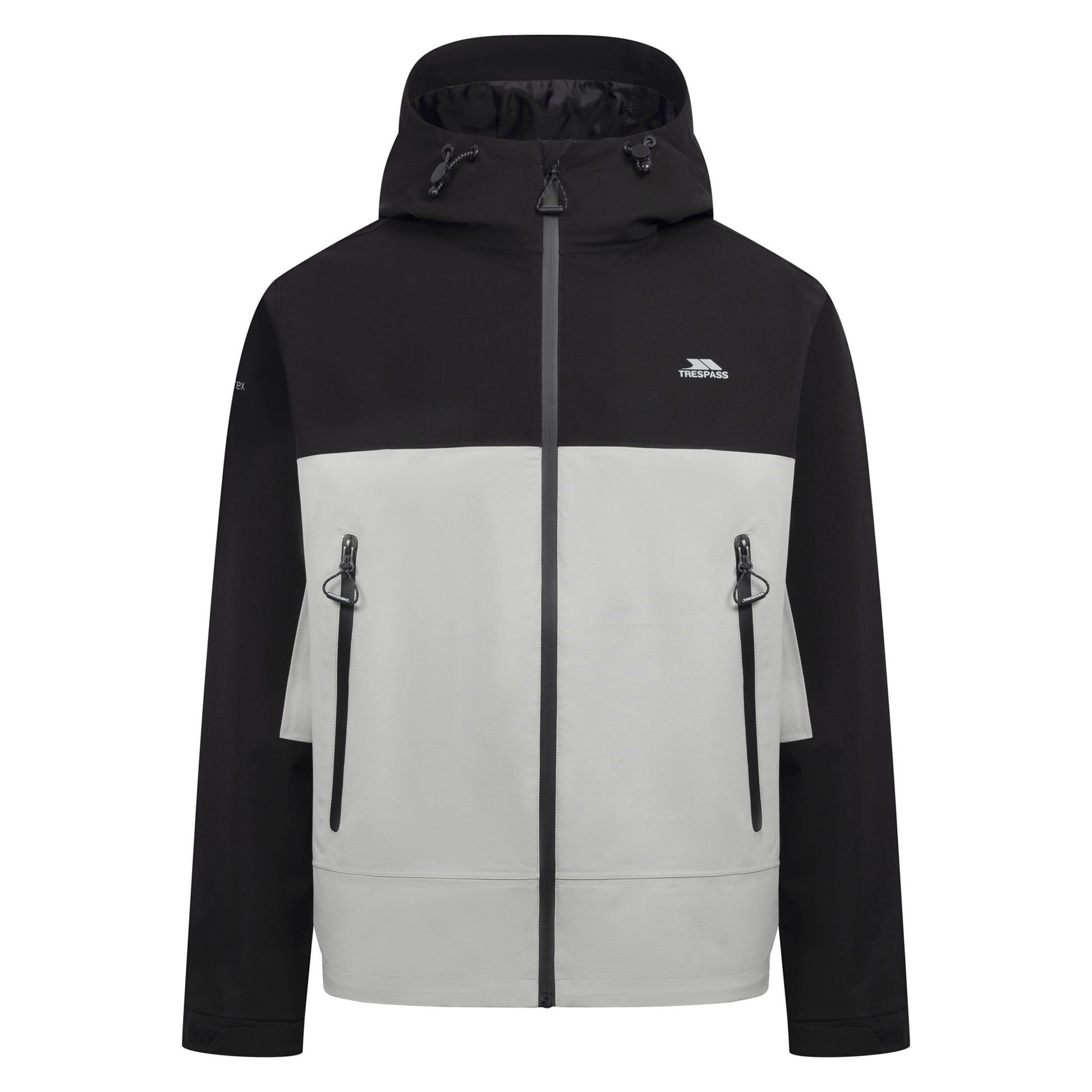 Black - Front - Trespass Mens Ewen Waterproof Jacket