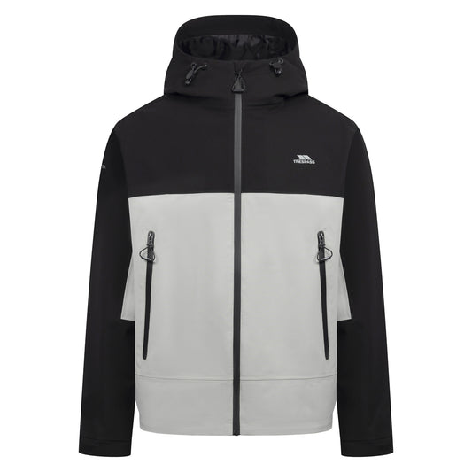 Black - Front - Trespass Mens Ewen Waterproof Jacket
