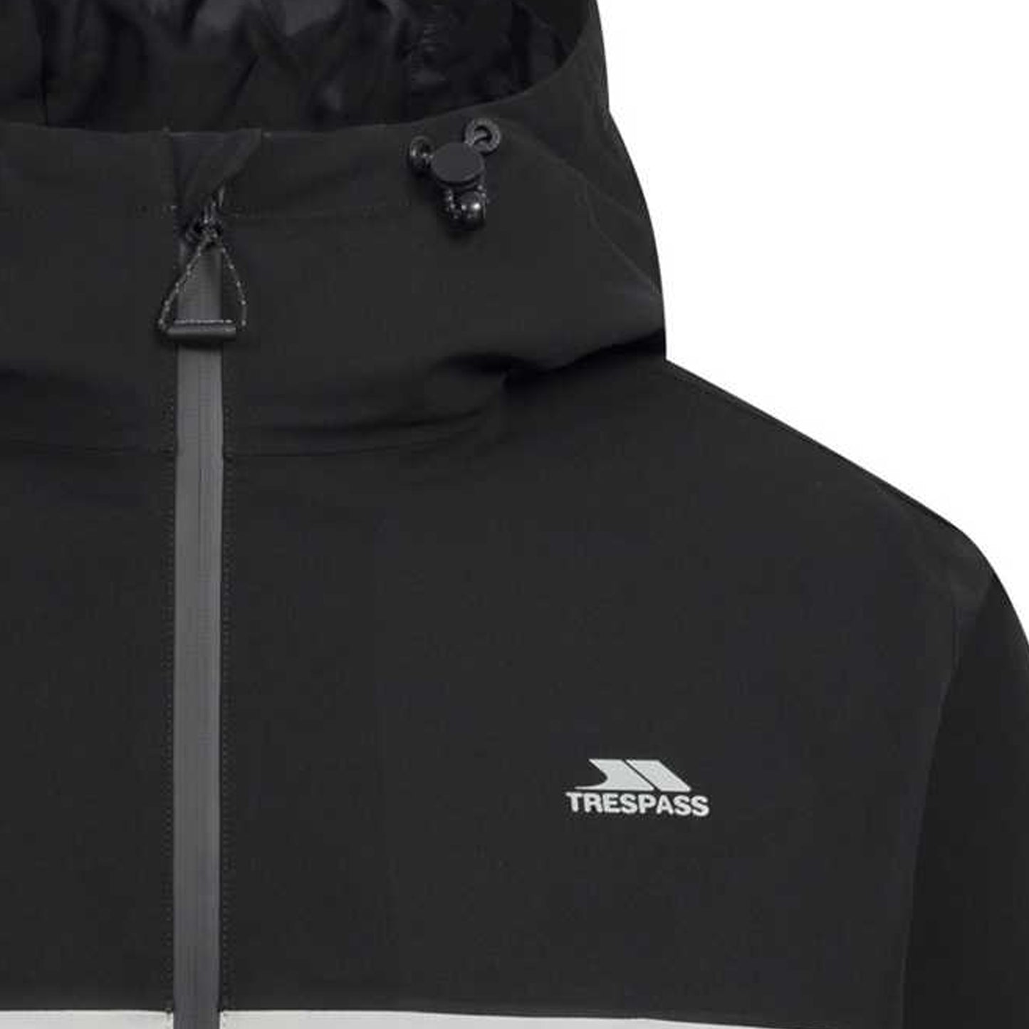 Black - Side - Trespass Mens Ewen Waterproof Jacket
