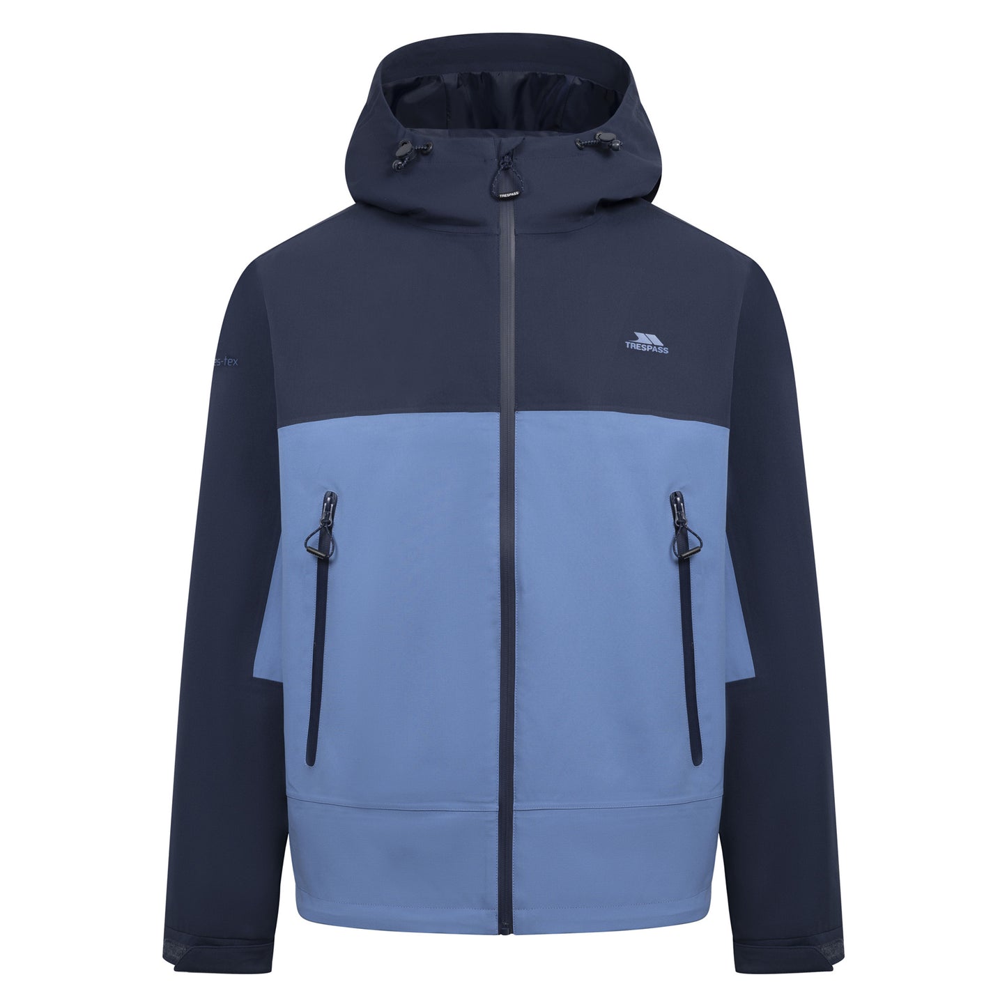 Navy - Front - Trespass Mens Ewen Waterproof Jacket