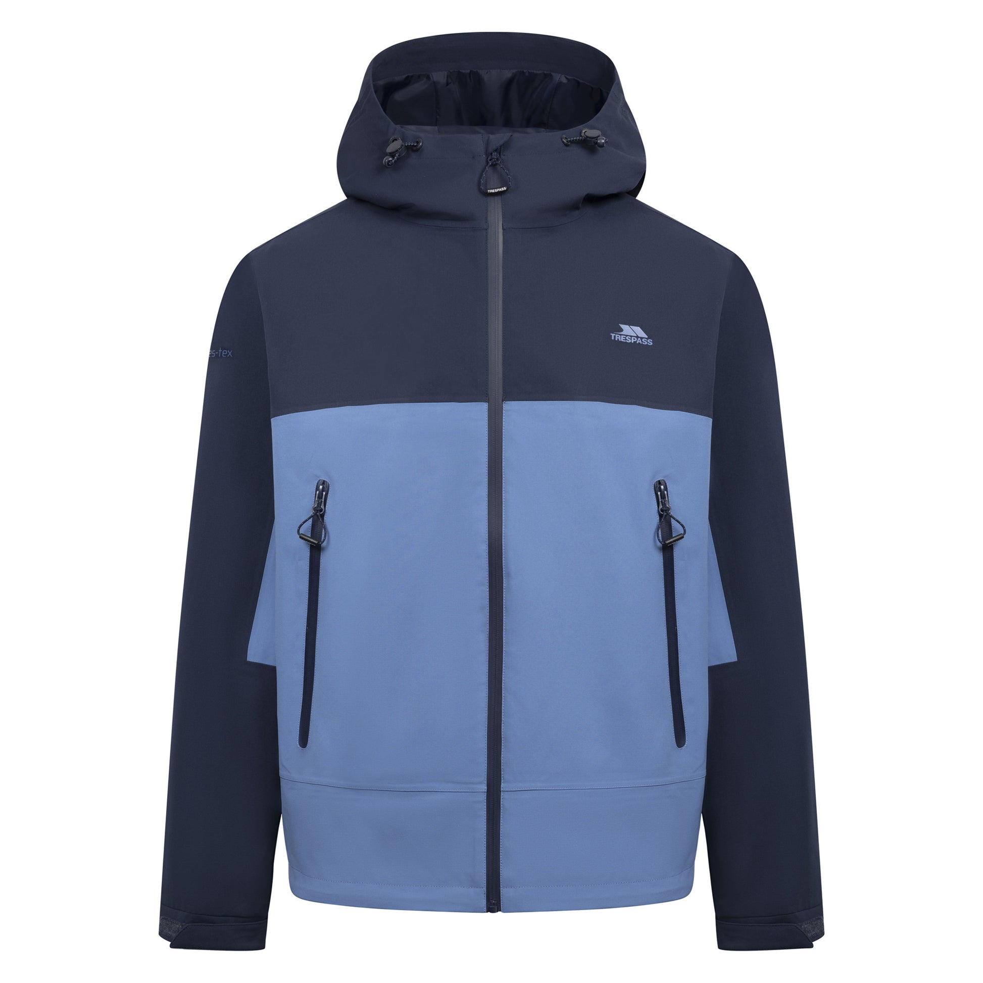 Navy - Front - Trespass Mens Ewen Waterproof Jacket